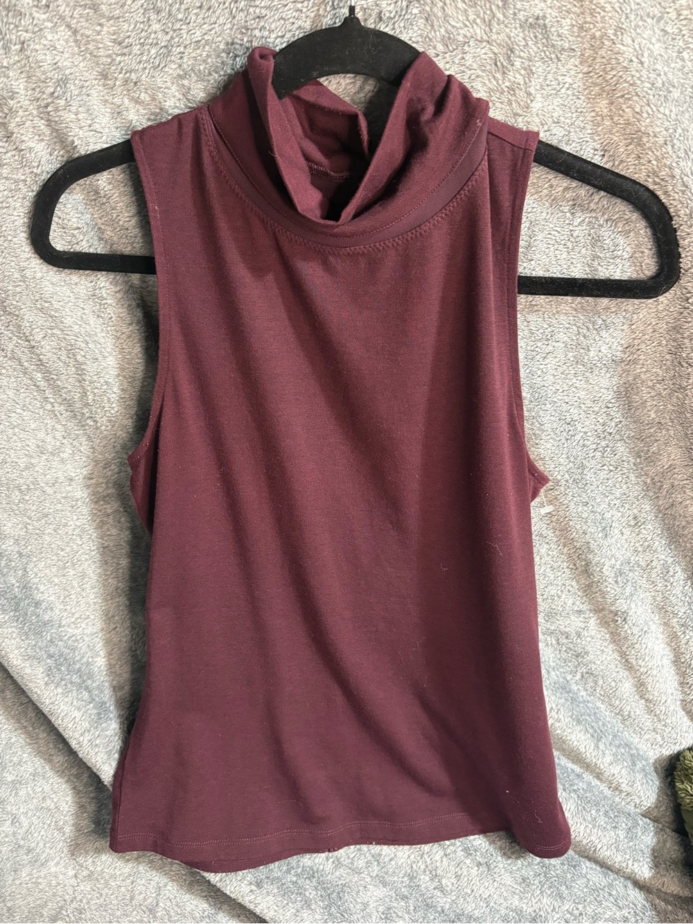 Athleta Sleeveless Mock Neck Tank - Wine